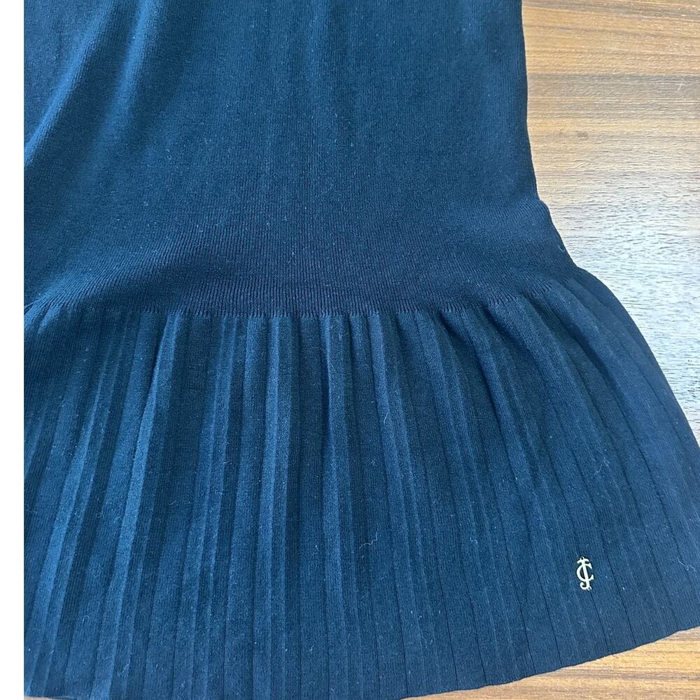 Juicy Couture Black‎ Sweater Dress Gold Trim/Logo, Y2K, Preppy, Academia, Small - Picture 4 of 8